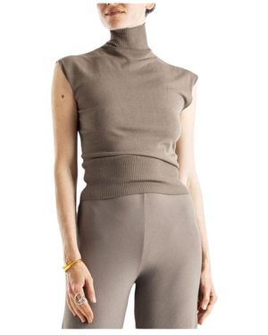 Rick Owens Turtlenecks - Marron