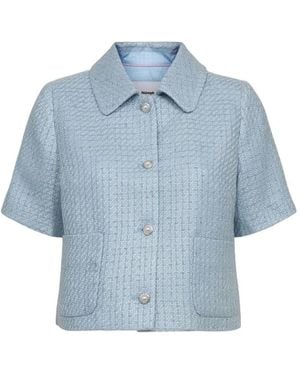 Numph Overhemden ,Blauw ,Nushana Jacket