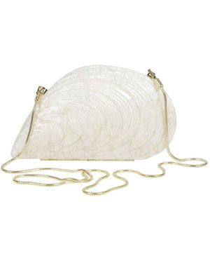 Jonathan Simkhai Elfenbein Perlmutt Muschel Handtasche - Natur