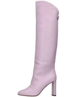 Maison Skorpios Adriana Lederstiefel - Lila