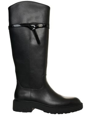 Liu Jo Smooth Leather Boots - Black