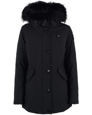 Blauer Parkas - Noir