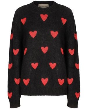 Valentino Garavani Round-Neck Knitwear - Black
