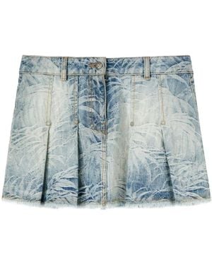 Palm Angels Denim Skirts - Blue