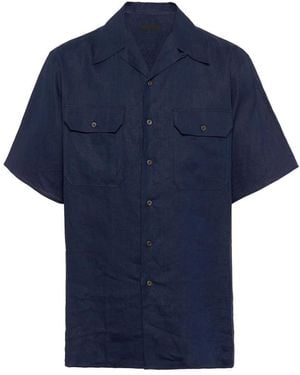 Prada Short Sleeve Shirts - Blue