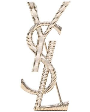 Saint Laurent Cassandre Broche - Mettallic
