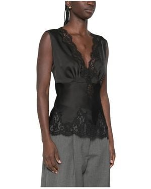 Ermanno Scervino Sleeveless Tops - Negro