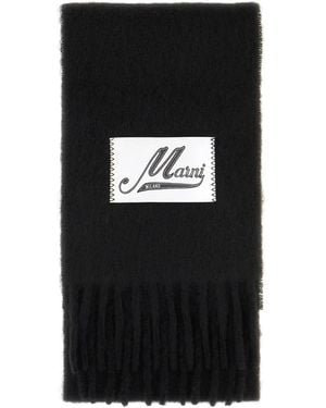 Marni Alpaca Blend Sjaal - Zwart
