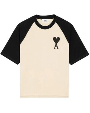 Ami Paris T-Shirts - Negro