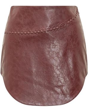 DIESEL Leather Skirts - Purple