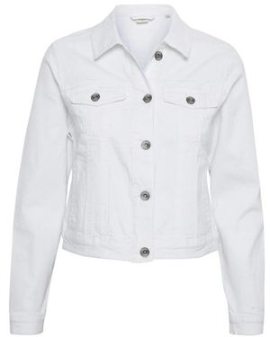 Cream Light Jackets - Blanco
