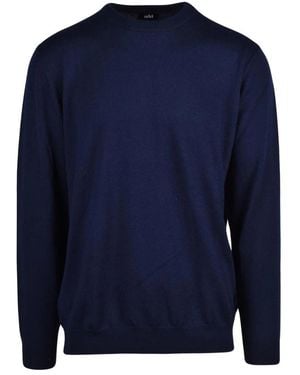 Add Round-Neck Knitwear - Blue