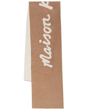 Maison Kitsuné Handschrift-Schal - Natur
