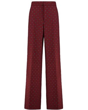 Etro Wide Trousers - Rojo