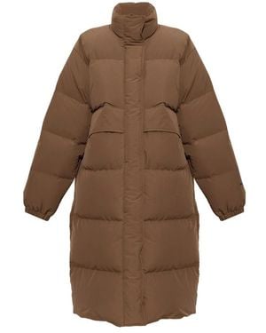 Jil Sander Jas Met Opstaande Kraag En Isolatie - Bruin