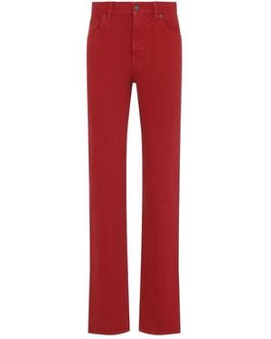 Chloé Straight Jeans - Rojo