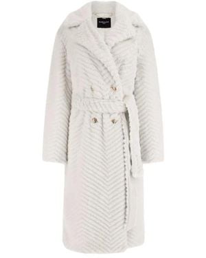 Guess Belted Coats - Blanco