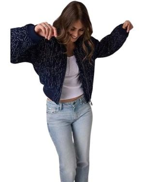 Guess Jassen ,Blauw ,Katoen W6Bl 34 W3800 Bomberjack - Zwart