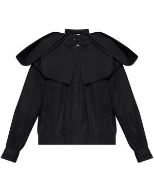 Comme des Garçons Overhemden ,Zwart ,Shirt Met Decoratieve Strik