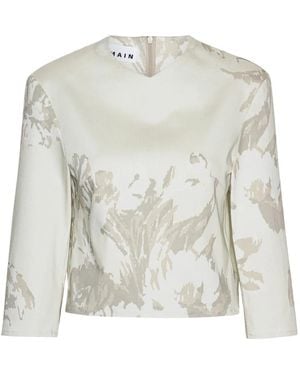 REMAIN Birger Christensen Long Sleeve T-Shirts - Natural
