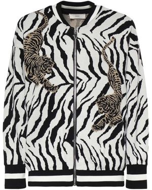 Akep Jassen ,Veelkleurig ,Bomber Jacquard - Zwart