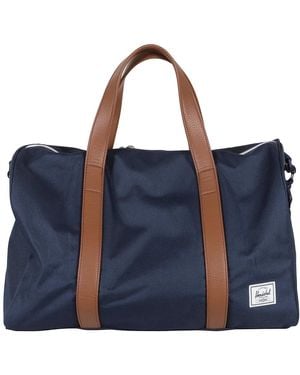 Herschel Supply Co. Blaue Tech-Duffle-Tasche Mit Veganen Ledergriffen