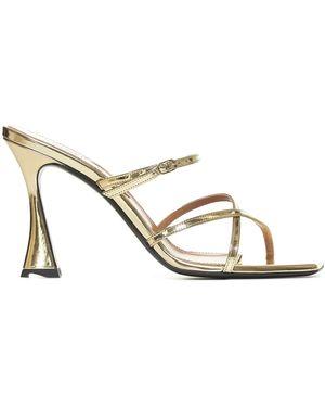 D'Accori Heeled Mules - Metallic