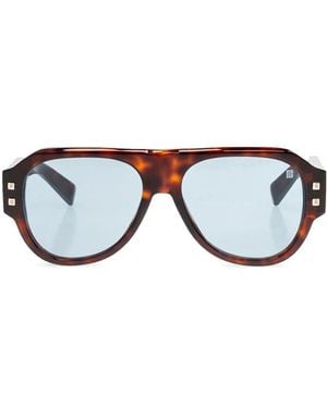 Balmain Accessoires ,Bruin ,Ingrid Zonnebril - Blauw