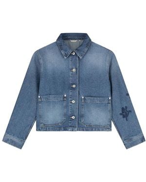 OLAF HUSSEIN Denim Jackets - Blu