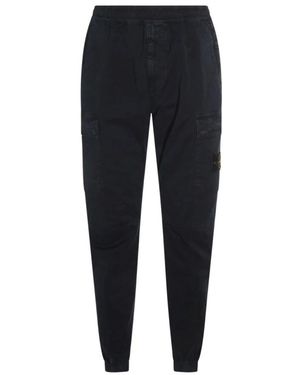 Stone Island Straight Trousers - Black