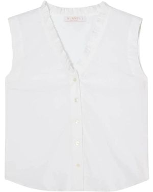 BUSNEL Sleeveless Tops - Bianco