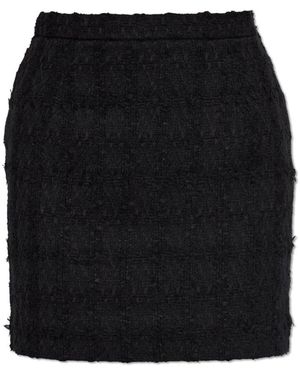 Alessandra Rich Tweed Rok - Zwart