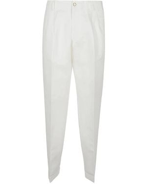 BRIGLIA Suit Trousers - White
