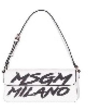MSGM Cross Body Bags - Bianco