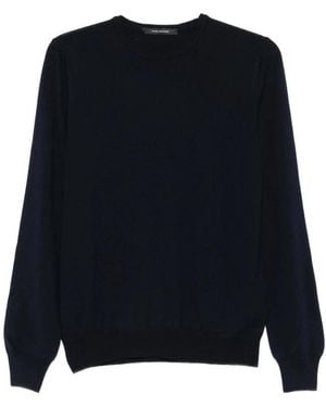 Tagliatore Round-Neck Knitwear - Blue