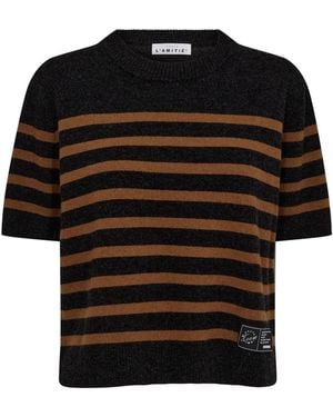 Haute L'Amitié Round-Neck Knitwear - Black
