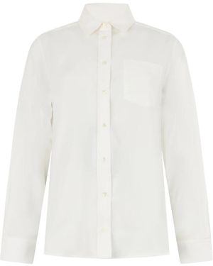 Weekend by Maxmara Baumwoll-Oxford-Hemd - Weiß