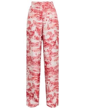 Max Mara Wide Pants - Red