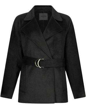 Liu Jo Belted Coats - Black
