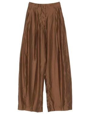 Thelatest Wide Pants - Brown