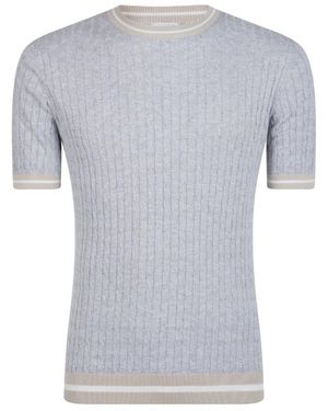 Eleventy Round-Neck Knitwear - Grey