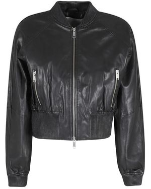 Birgitte Herskind Jassen ,Zwart ,Leer Dario Jacket