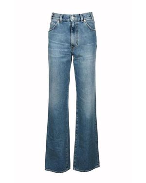 Grifoni Blauwe Effen Jeans Lente/Zomer