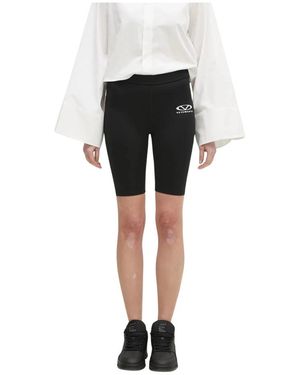 Vetements Oval Logo Shorts - Zwart