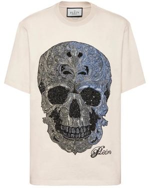 Philipp Plein Tops ,T-Shirts - Grijs