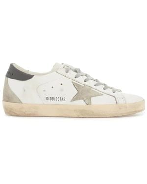 Golden Goose Super-star sneakers in pelle - Bianco