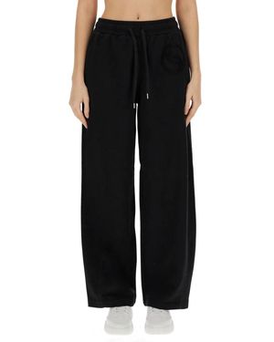Stella McCartney Relaxed Jogging Trousers With Adjustable Drawstring Waist - Black