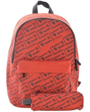 Redskins Canvas Rugzak Met Etui - Rood