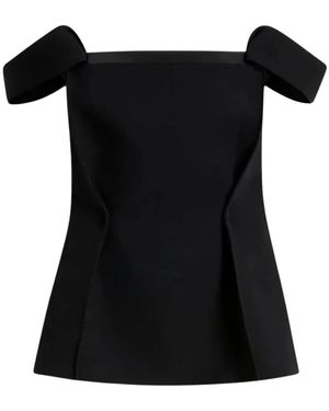 KHAITE Tops ,Zwart ,Polyester Yasmina Top