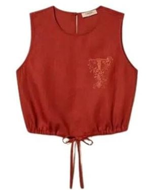 Twinset Sleeveless Tops - Red